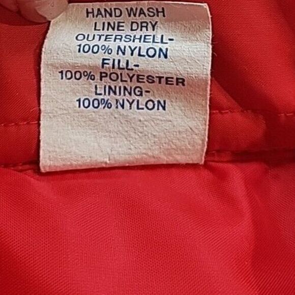 Vintage Red Puffer Jacket Detroit Diesel Allison Cap'n Jac Men's Size Large - Picture 7 of 16